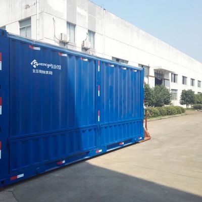 250Nm3HR ISO کانتینر دستگاه تولید گاز نیتروژن کنترل از راه دور