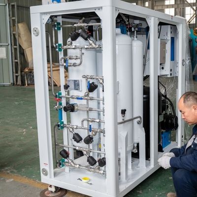 از فولاد ضد زنگ آنلاین کنترل خلوص نیتروژن و هیدروژن گاز مخلوط کننده 10Nm3 / ساعت ظرفیت