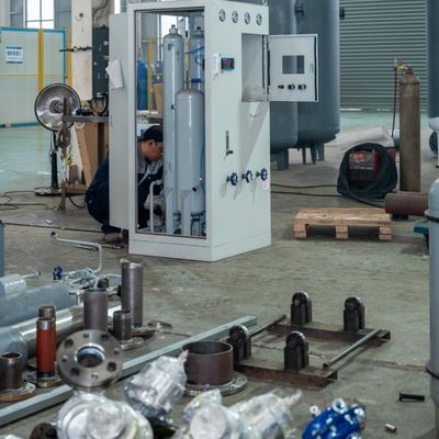 از فولاد ضد زنگ آنلاین کنترل خلوص نیتروژن و هیدروژن گاز مخلوط کننده 10Nm3 / ساعت ظرفیت